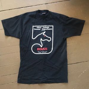 Vintage 90s Equus Utica College Theater tee